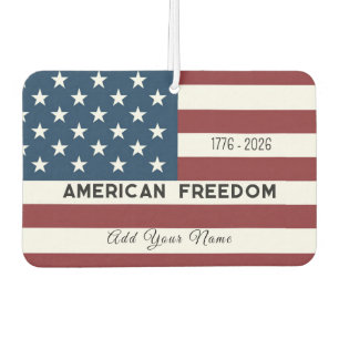 American Freedom Personalized Name Air Freshener