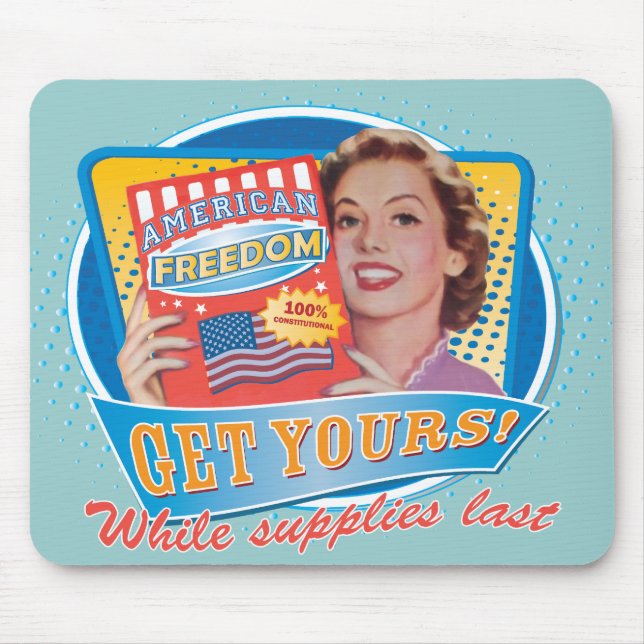 American Freedom Retro Mousepad (Front)