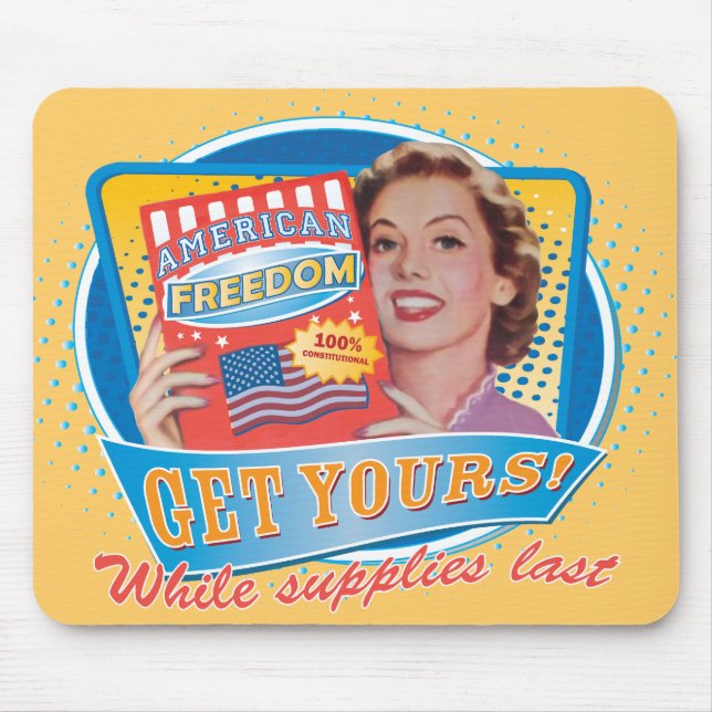 American Freedom Retro Mousepad (Front)