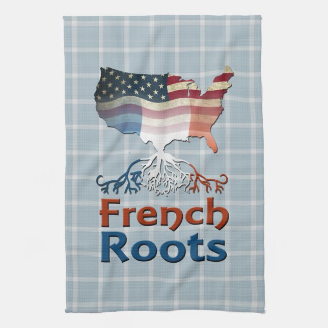 American French Roots   Kitchen Towel (Vertical)