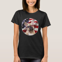 American Frenchie Dog  USA Flag