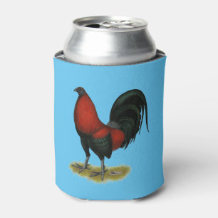 American Game BB Black Red Rooster Can Cooler