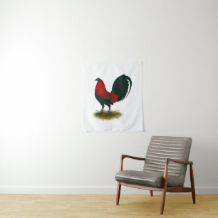 American Gamecock:  Brown Red Tapestry