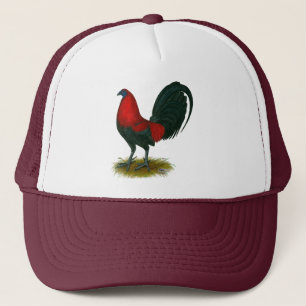 American Gamecock: Brown Red Trucker Hat