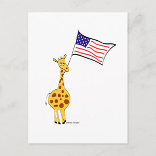American Giraffe Postcard