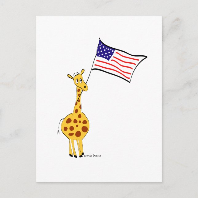 American Giraffe Postcard (Front)