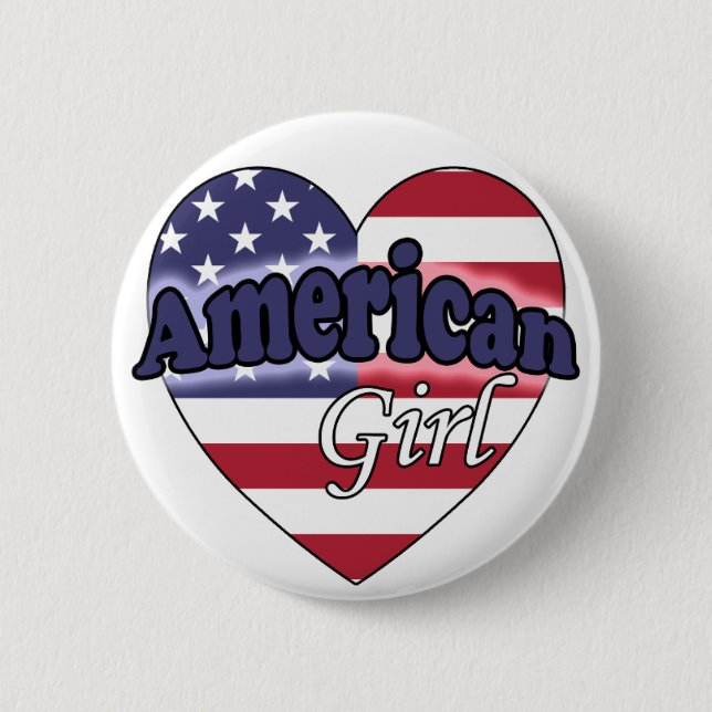 American Girl 2 Inch Round Button (Front)