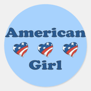 American Girl Classic Round Sticker