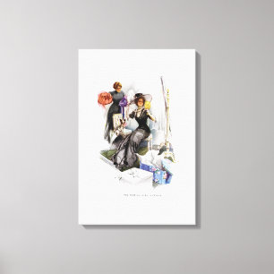 American Girl in France by Harrison Fisher Canvas Print