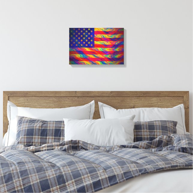 American Glory  Canvas Print (Insitu(Bedroom))