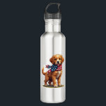 American Golden Puppy Vintage Patriotic Shirt 4 710 Ml Water Bottle<br><div class="desc">American Golden Puppy Vintage Patriotic Shirt 4</div>
