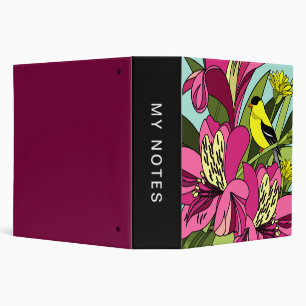 American Goldfinch Bird Binder