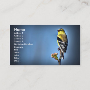American Goldfinch Business Card