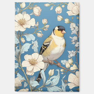 American Goldfinch William Morris Inspired Magnet