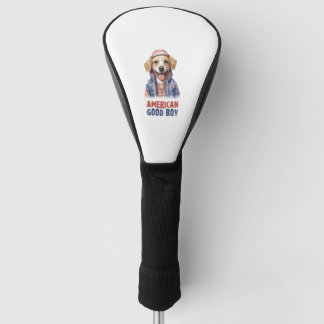 American GoodBoy Dog US Jacket 4th July  Golf Head Cover