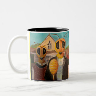 American Gothic, Bee Style Two-Tone Coffee Mug
