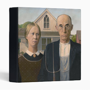 American Gothic: Country Life Poor Rural Farmer Binder