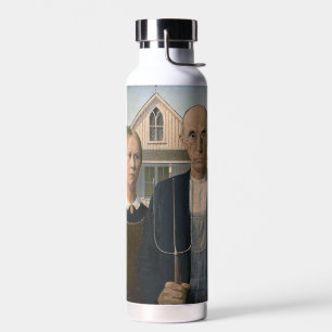American Gothic: Country Life Poor Rural Farmer Water Bottle
