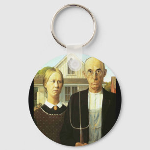 American Gothic Keychain