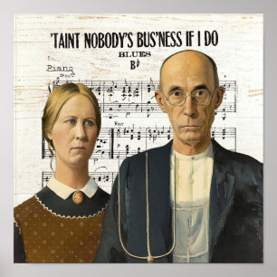 American Gothic poster humor