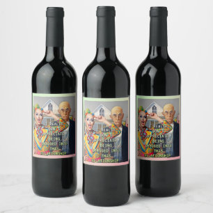 AMERICAN GOTHIC REVISITED WINE LABEL