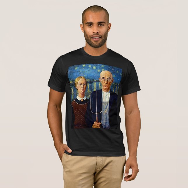 American Gothic Starry Night T-Shirt (Front Full)