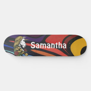 AMERICAN GRAFFIT Personnalisé Unicorn Skateboard
