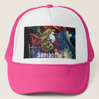 AMERICAN GRAFFITTI WARRIOR Personalized Unicorn Trucker Hat