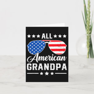 American Grandpa 4th Of July Patriotic Usa Matchin Card