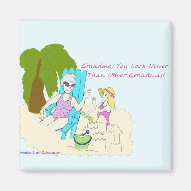 American Granny Looks Newer Magnet (Front)