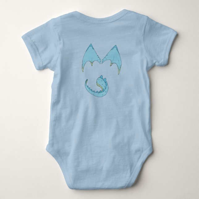 American Granny Training Dragons Romper (Back)