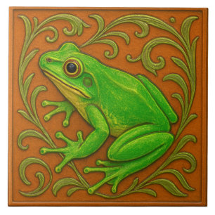American Green Tree Frog - Carreaux en céramique