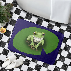 American Green Tree Frog Lily Pad Bath Mat