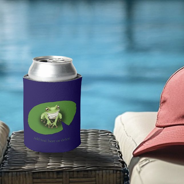 American Green Tree Frog Lily Pad Can Cooler (Creator Uploaded)