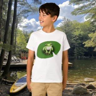 American Green Tree Frog Lily Pad T-Shirt