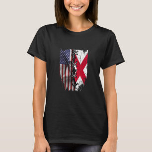 American Grown British Roots USA Northern Flag T-Shirt