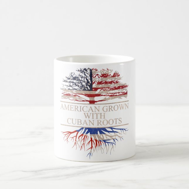 American grown cuban roots coffee mug (Center)