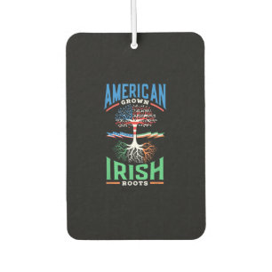 American Grown Irish Roots St. Patricks Day Green Air Freshener