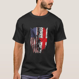 American Grown Latvian Roots USA Latvia Flag T-Shirt