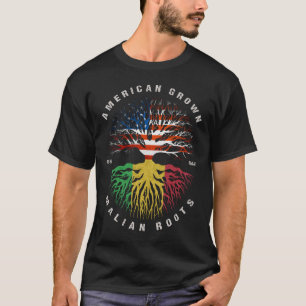American Grown Malian Roots Mali Flag T-Shirt