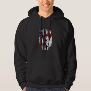 American Grown Nepalese Roots USA Nepal Flag Hoodie