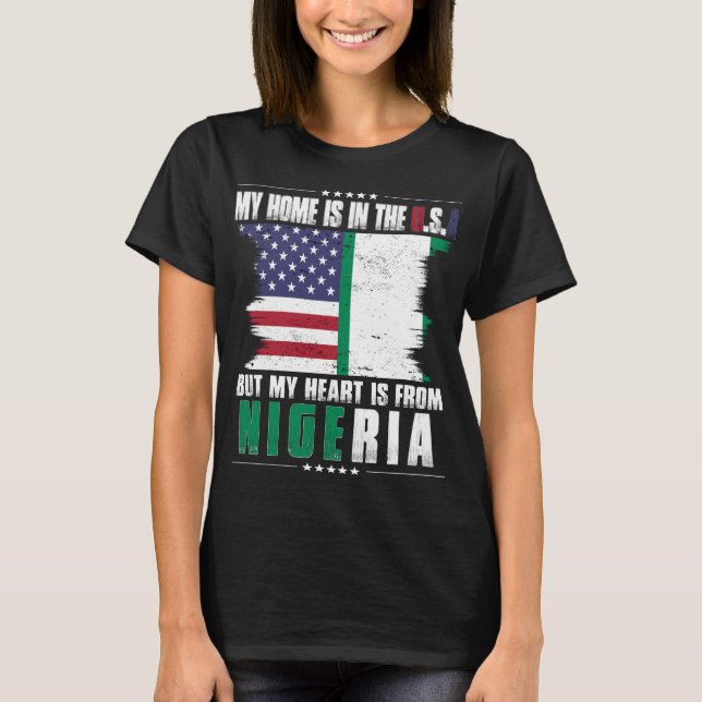 American Grown Nigerian American from Nigeria T-Shirt (Front)