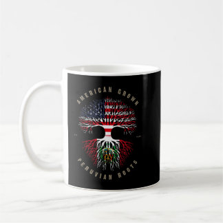 American Grown Peruvian Roots Peru Flag Coffee Mug