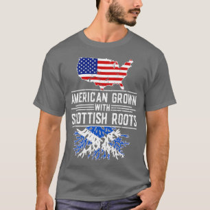 American Grown Scottish Roots Pride Scotland T-Shirt
