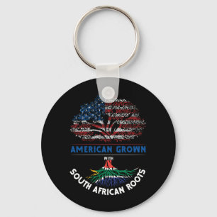 American Grown South African Roots Flag Venezuela Keychain