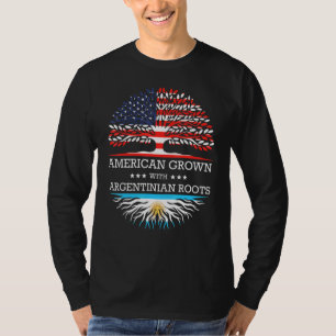 American Grown With Argentinian Roots Usa Flag T-Shirt