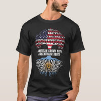 American Grown with Argentinian Roots USA Flag