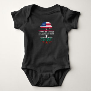 American Grown with Bulgarian Roots Bulgaria Baby Bodysuit