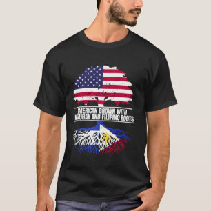 American Grown with Flag Heritage Honduran Filipin T-Shirt