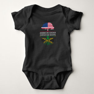 American Grown with Jamaican Roots   Jamaica Baby Bodysuit